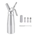 thumbnail image 2 of 2X Professional Whipped Cream Dispenser Stainless Steel 500ML Capacity Canister Homemade Whipped Cream Maker, 2 of 7