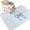 Sky Blue, Azure, Baby Blue, White, variant on Entryway Rug 2'x3', Pink Bow Kitchen Runner Rugs Non-Slip Carpet Mats, Farmhouse Roses Floral Stripes Rustic Modern Bedside Rugs Runners Washable Floor Carpet for Bathroom Laundry Room