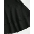 thumbnail image 5 of Y2K Style Ruched Textured Fabric Bandeau Mini Dress, 5 of 10