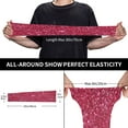 thumbnail image 4 of Easygdp Pink Glitter Adult Ice Silk Sunscreen Arm Cover with Thumbhole, Cooling Compression Arm Cover for Running, 4 of 8