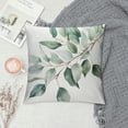 thumbnail image 2 of Chilfamy Green Leaves Branch Print Pillow Covers for Couch Pillow Case Square Design Decorative Throw Pillow Covers 1PC 24x24in, 2 of 5