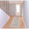 thumbnail image 4 of HomeRoots 8' Lavender Blue Floral Power Loom Runner Rug, 4 of 5