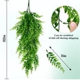 thumbnail image 3 of Plantas artificiales colgantes Waipfaru, helechos artificiales, 75 cm, 4 unidades, 3 of 9