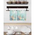thumbnail image 3 of Ocean Starfish Seaweed Kitchen Dish Towels for Drying Dishes Set of 3, Summer Coastal Beach Shell Coral Teal Waffle Weave Microfiber Hand Tea Bathroom Towels Quick Dry & Absorbent Towel 15.7x23.6, 3 of 7