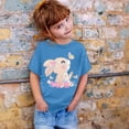 thumbnail image 3 of Tiijoy Little Girls Cartoon Bunny Graphic Tee Short Sleeve Crew Neck Cute T-Shirt for Kids, 3 of 3