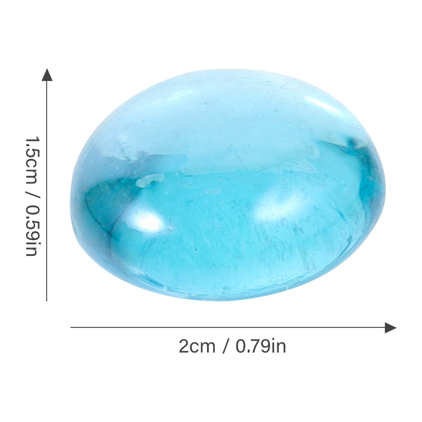UPKOCH Blue Glass Stones for Decor Add Style to Plants and Fish Tanks 1 Bag