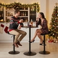 thumbnail image 2 of Mesa de Bar Redonda Rotación Negro, Altura Ajustable HOMEMAKE FURNITURE  Moderno, 2 of 8