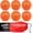18 Oz - Orange, variant on PowerNet Weighted Baseballs for Hitting Training, Baseball Training Equipment for Throwing & Batting, Build Muscle & Strength, 6 Balls 2.8" 12-20 oz