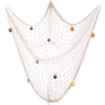 thumbnail image 2 of Red de pesca decorativa de 200x150cm, red de pesca con conchas, decoración fotográfica de estilo mediterráneo, estilo de pared temático Hawaiano, 2 of 5