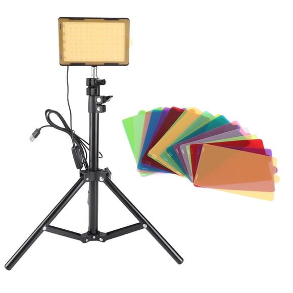Kit de iluminación fotográfica con 2 luces LED de vídeo multiusos USB para videoconferencias y transmisión en vivo.
