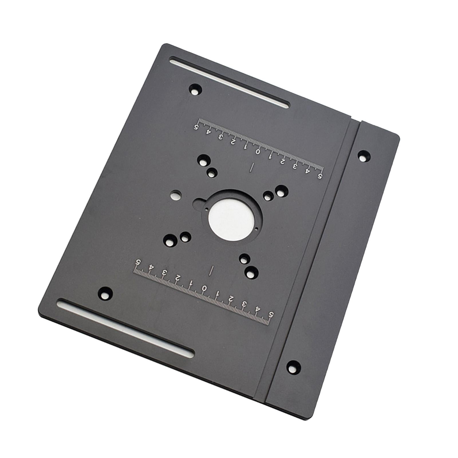 Router Table Insert Plate Wood Router Plate Auxiliary Tool Benches Multifunction Aluminum Router Insert Plate for Milling Engraving A Plate