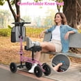 thumbnail image 5 of COSYWILL Knee Scooter,Economy Knee Walker with Dual Braking System,Foldable Scooter for Foot Injuries,Compact Crutches Alternative,Pink, 5 of 7