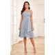thumbnail image 5 of Vestido Homiily Dusty Blue para madre de la novia con chaqueta talla 10, 5 of 6