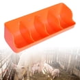 thumbnail image 1 of Baohd Piglet Mangeoire à Fourrage pour Volaille Accessoires d'Élevage 4 Fentes Orange, 1 of 9