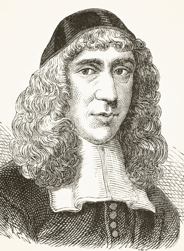 John Owen 1616 To 1683 English Nonconformist Church Leader And Theologian From The National And Domestic History Of England By William Aubrey Published London Circa 1890 Canvas Art - Ken Welsh Design