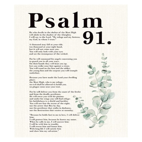 Psalm 91 Christian He Who Dwells In The Shelter Inspirational Bible Verse Wall Decor For Home Church Or Prayer Room Faith Based Gift For Christian Trustees And Worshipers poster