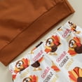 thumbnail image 6 of Okbabeha Thanksgiving Outfits Toddler Baby Girl Clothes 6 9 12 18 24Month 2t 3t 4t Turkey Sweatshirt Sweater Top Pants Set Fall, 6 of 7