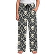 thumbnail image 4 of CONZONE Halloween Boys Baggy Pants Wide Leg Pants for Child Elastic Waist Drawstring Hallowmas Skeleton Graphic Fall Winter Athletic Jogger Pants with Pockets, 4 of 4