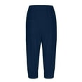 thumbnail image 7 of Beugl Womens Shorts Clearance, Capri Pants for Women Joggers with Pockets Stretchy Lightweight Sweatpants Workout Yoga Running Athletic Pants Workout Shorts Women Biker Shorts Women Navy XXL, 7 of 7