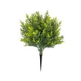 thumbnail image 2 of Artificial Outdoor Tree with Planter | 66cm Tall Realistic Fake Shrub for Garden Patio Balcony Decor | 1 Pack Green Plastic Plants, 2 of 5