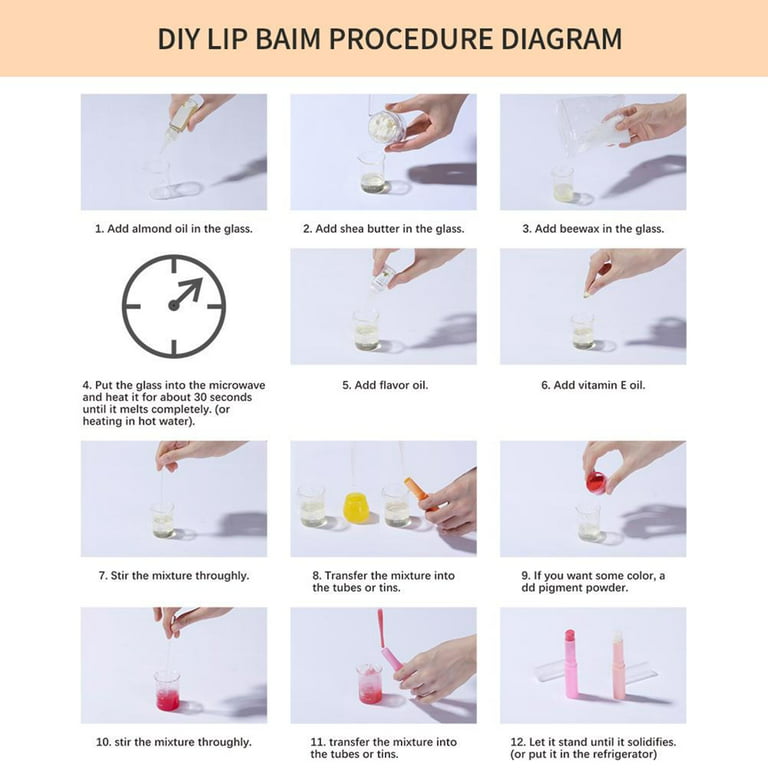 Lip Balm DIY Kit Make Your Own Lip Balm Handmade Lipstick Making Kit 