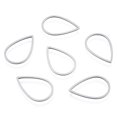 thumbnail image 2 of 201 Stainless Steel Linking Rings Teardrop Stainless Steel color 21x14x1mm Inner Diameter: 12x18.5mm, 2 of 3