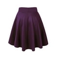 thumbnail image 2 of MBJ WB829 Womens Flirty Flare Skirt S EGGPLANT, 2 of 6