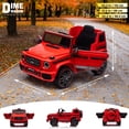 thumbnail image 4 of Voltz Toys Licensed Mercedes Benz G63 12V Kids Ride On Car, Electric G Wagon Power Wheels for Toddlers with Parental Remote Control, Luxury Toy Truck with LED Lights, Music, Red, 4 of 6