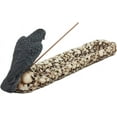 thumbnail image 3 of DARK RAVEN STALKING PREY INCENSE BURNER HEAPED SKULLS STATUE GRAVEYARD by Pacific Trading, 3 of 6