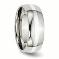 thumbnail image 4 of Stainless Steel Sterling Silver Inlay 8mm Polished Band, 4 of 11