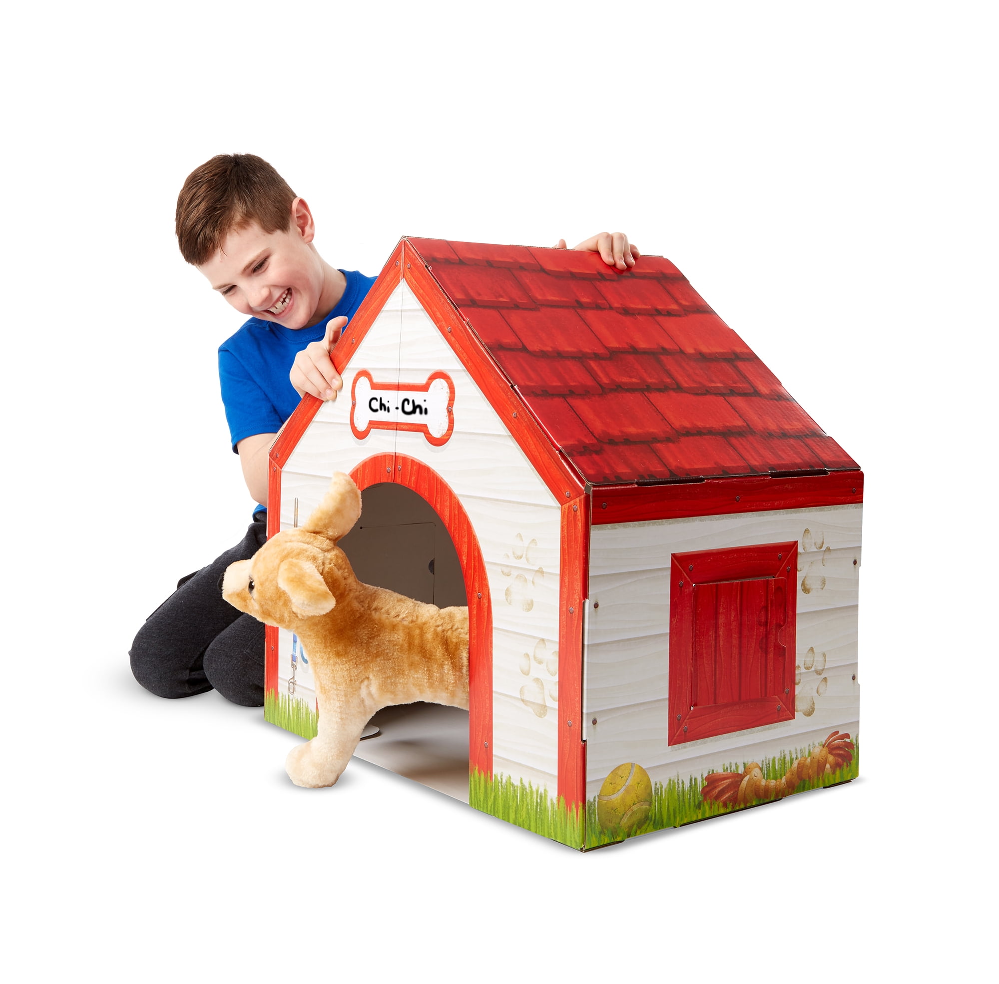 plush dog house toy