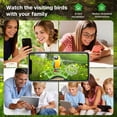 thumbnail image 6 of BN-LINK Bird Feeder with Camera,Smart Bird Feeder, 2K HD AI Identify Birds Species, Outdoor Bird Feeder with 3W Solar Panel, 1.5L Capacity,Green, 6 of 6