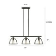 thumbnail image 5 of Lighting IRONCLAD Industrial 3 Light  Rubbed Bronze Island Pendant 35" Wide, 5 of 5