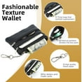 thumbnail image 5 of JUMRHFAN Phone Strap with Zipper Pouch- Stylish Adjustable Anti Theft Cellphone Lanyard Wrist Strap with Leather Wallet for All Phones (Black+Black), 5 of 7