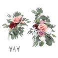 thumbnail image 2 of 2pcs Réaliste Mariage Arc Fleurs Décor Exquis Sans Fanée avec des Clips Pratiques pour l'Intérieur à l'Extérieur, 2 of 7