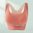 thumbnail image 5 of Grandest Birch 2PCS Women Sport Bra Adjustable Front Closure Seamless Wireless Good Breathability 3D Cup Shockproof Push-up Sport Yoga Exercise Bra Beige XXL, 5 of 7