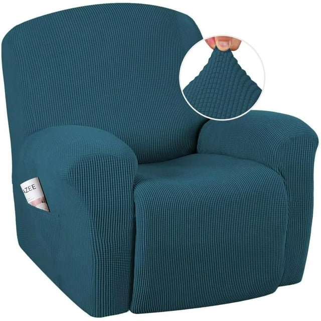 Super Stretch Recliner Couch Covers Chair Cover Form Fitted Non Slip Reclining Slipcovers for Standard Large Recliner, Soft Thick
