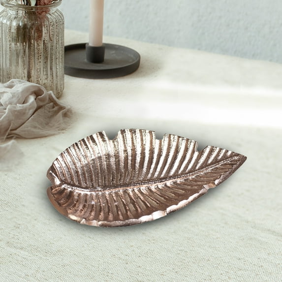 Handmade Decorative Bronze Color Coated 5.51 x 3.93 x 0.98 Inches Aluminium Tray 041AB