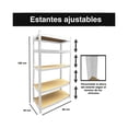 thumbnail image 4 of Estante Anaquel Organizador Metal 5 Niveles Hogar Oficina OFFICE TECHE EST01, 4 of 8