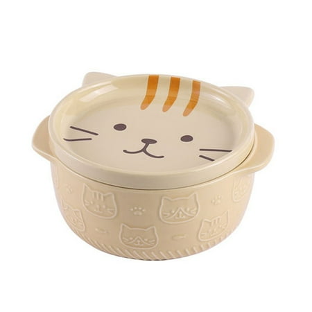 

Wsidrnty Cartoon Japanese Ceramic Dog Noodle Bowls with Cute Animal Soup Salad Fruit Bowl Kitchen C