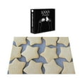 thumbnail image 3 of Ambesonne Cookie Jigsaw Puzzle Durable Cardboard, Star Shaped Biscuits Print, 1000 pcs, Ceil Blue and Beige, 3 of 5