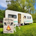 thumbnail image 3 of Camper Camping Garden Flag for Campsite Vertical 12.5x18 Double Sided, Welcome to Our Camp Site Small Camping Flags Outdoor Fire Pit Camper Camping Campsite Decoration (ONLY FLAG), 3 of 6