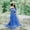 Blue, variant on Womens Maternity Off Shoulder Lace Maxi Dress for Photography Baby Shower Wedding Guest
