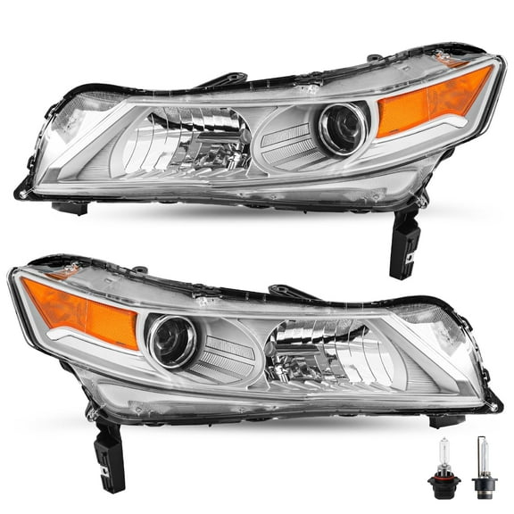 For 2009 2010 2011 Acura TL Sedan OE Style HID Headlights Assembly Pair L R