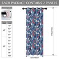 Baseballs and Numbers Blue Pattern Blackout Curtains,Triple Weaved ...