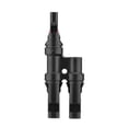 thumbnail image 5 of Conector fotovoltaico en forma de T Conector de cable solar Resistente al fuego, al agua y al polvo Negro, MC4 2 a 1, 5 of 5