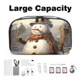 thumbnail image 3 of Christmas Digital Pouch with Oxford Cloth, Waterproof Travel Organizer and Charger Cable Storage Box, 5.9x9.44x3.14 in Digital Storage Bag Pouch, 3 of 6