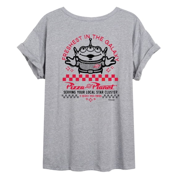 Toy Story - Pizza Planet - Juniors Oversized Graphic T-Shirt