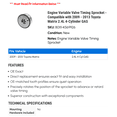 thumbnail image 2 of Engine Variable Valve Timing Sprocket - Compatible with 2009 - 2013 Toyota Matrix 2.4L 4-Cylinder GAS 2010 2011 2012, 2 of 2
