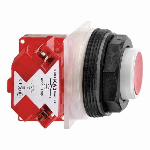 Schneider Electric Push Button Operator, 30 mm, 1NC, Red 9001SKR3RH6